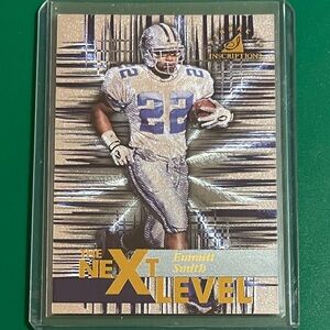 Emmitt Smith #45 1997 Pinnacle Inscriptions Football Trading Card